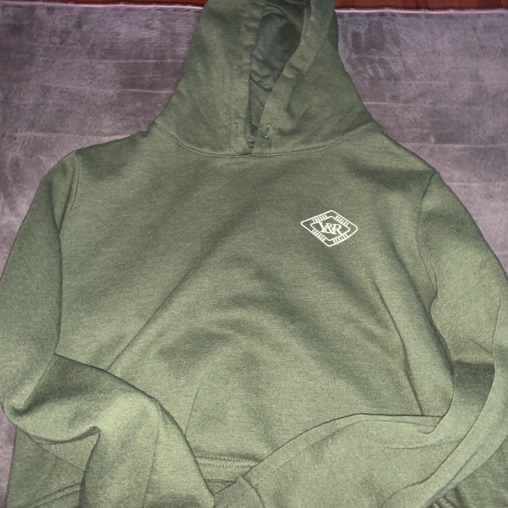 Green young & reckless hoodie